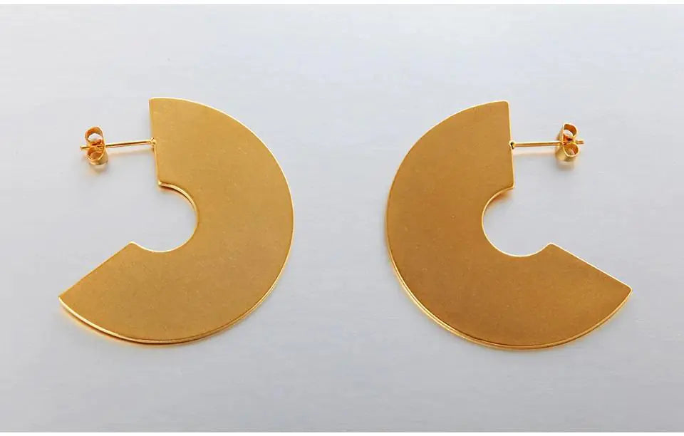 Geo-Gold Earrings