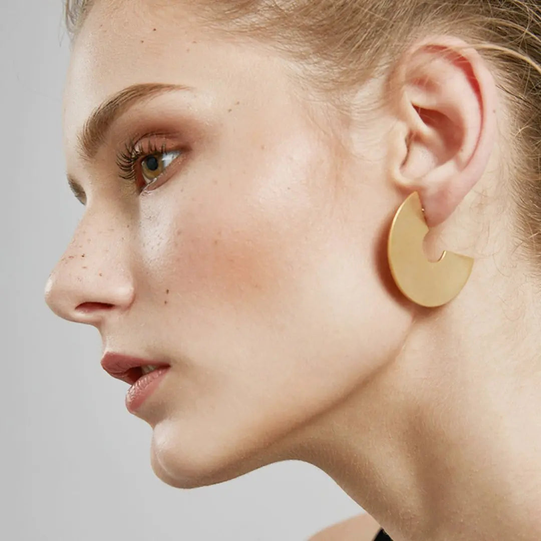 Geo-Gold Earrings