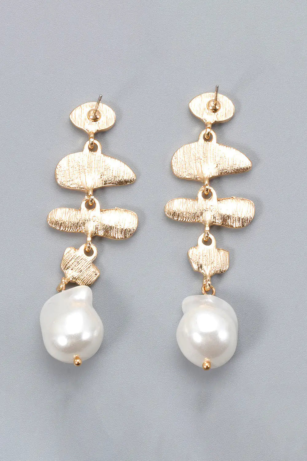 Synthetic Pearl Dangle Earrings