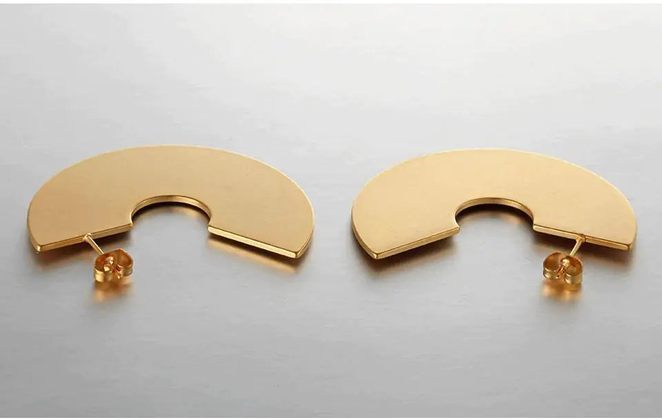 Geo-Gold Earrings