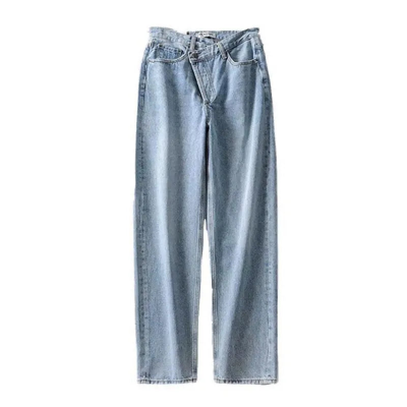 Loose Asymmetrical Denim Pants